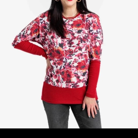 LulaRoe Tammy Top. Gray block pattern. Size Large - Picture 11 of 12